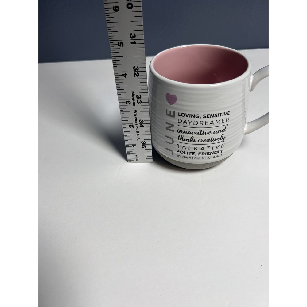 Pavilion June Stoneware Coffee Mug, Astrology Gift, Purple - Picture 7 of 8